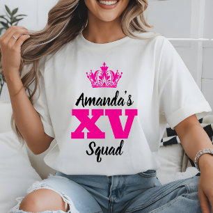 Angepasste Mis Quince Squad 20. Geburtstag eines M T-Shirt