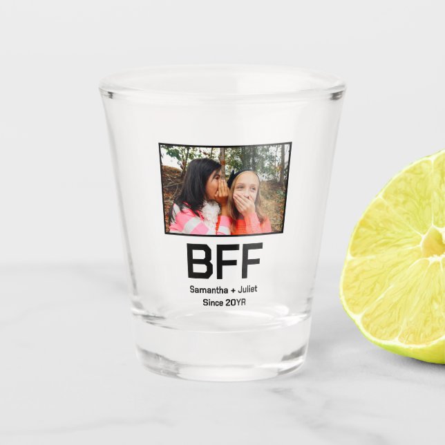 Angepasste moderne beste Freundin für immer beste  Schnapsglas (Vorderseite)