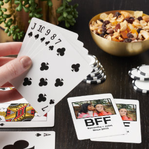 Angepasste moderne beste Freundin für immer beste  Spielkarten