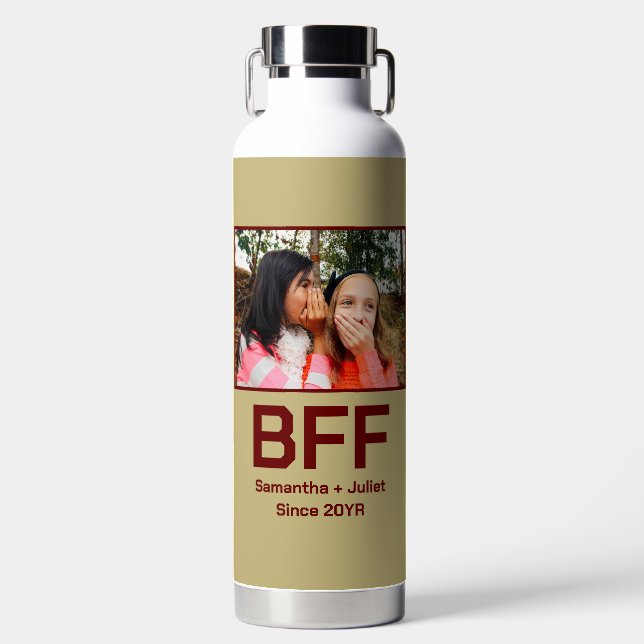 Angepasste moderne beste Freundin für immer beste  Trinkflasche (Vorderseite)