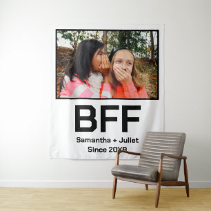Angepasste moderne beste Freundin für immer beste Wandteppich