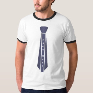 Angepasste moderne Vintage Kragennamensvorlage T-S T-Shirt