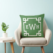 Angepasste Monogramm für den modernen grünen griec