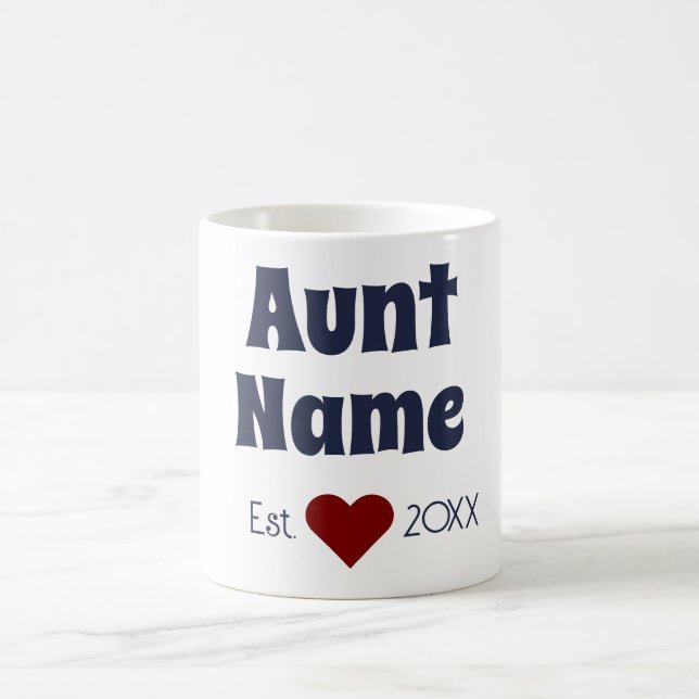 Angepasste neue Tante etablierte Tasse (Mittel)