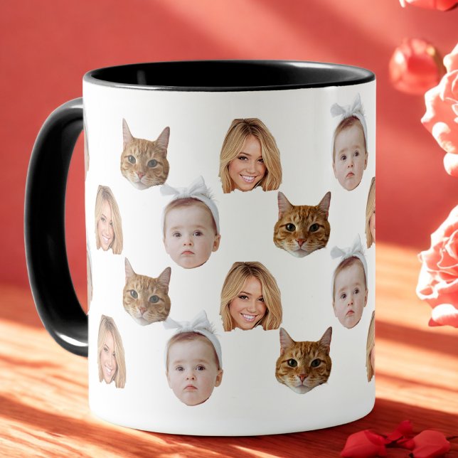Angepasste Niedliche Familienzimmer mit 3 Fotos Tasse (Von Creator hochgeladen)