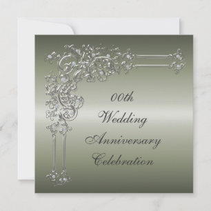 Angepasste Party Einladung zum 25. Hochzeitstag