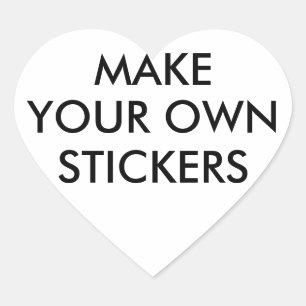 Angepasste Personalisiert Glossy Heart Shaped Stic Herz-Aufkleber