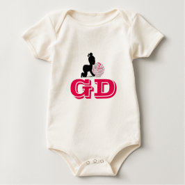 Angepasste Position des Netball-Players Baby Strampler