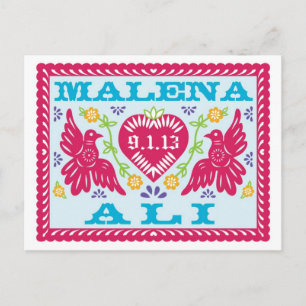 Angepasste Save the Date Postkarte