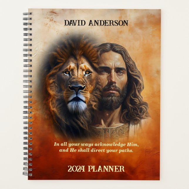Angepasste Schrift Glaubensplaner Jesus Löwe von J Planer (Vorderseite)