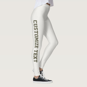 Angepasste süße warme neutrale dunkle Olive Athlei Leggings