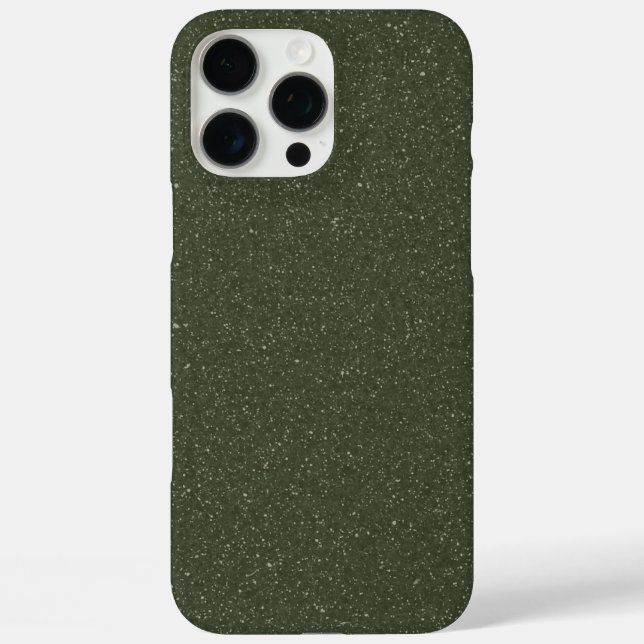 Angepasste Texturierte Moos Green iPhone 16 Pro Ma Max Hülle (Rückseite)