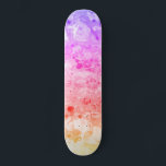 Angepasste Trendrosa Blau Lila Grün Moderne Skateboard<br><div class="desc">Custom Trendy Pink Blue Lila Green Moderne Abstrakte Art Blank Template Skateboard.</div>