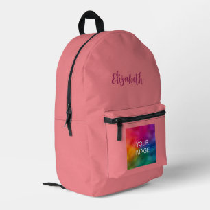 Angepasste Typografie Skriptname Charisma Solid Co Bedruckter Rucksack