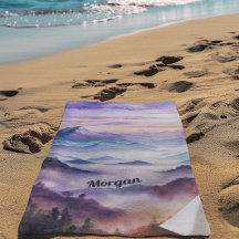 Angepasste Wasserfarbenwelt Nebel Landschaft