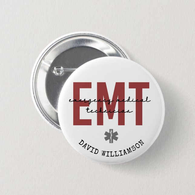 Angepasster EMT Mediziner Button (Vorne & Hinten)