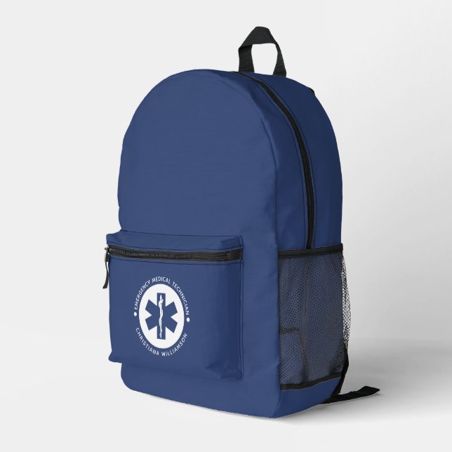 Angepasster EMT-Symbol Notmediziner Bedruckter Rucksack (Rückseitige Ecke Rechts)