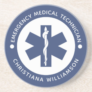 Angepasster EMT-Symbol Notmediziner Getränkeuntersetzer