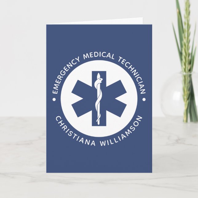 Angepasster EMT-Symbol Notmediziner Karte (Vorderseite)