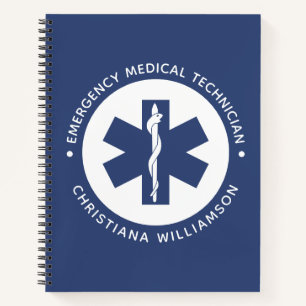 Angepasster EMT-Symbol Notmediziner Notizbuch