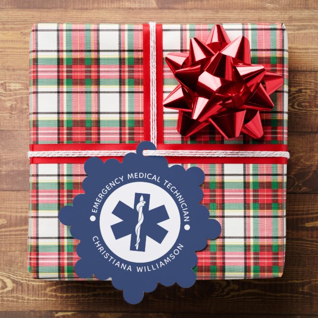 Angepasster EMT-Symbol Notmediziner Ornament Karte (Insitu (Geschenk))