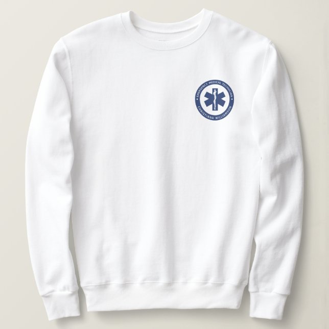 Angepasster EMT-Symbol Notmediziner Sweatshirt (Design vorne)
