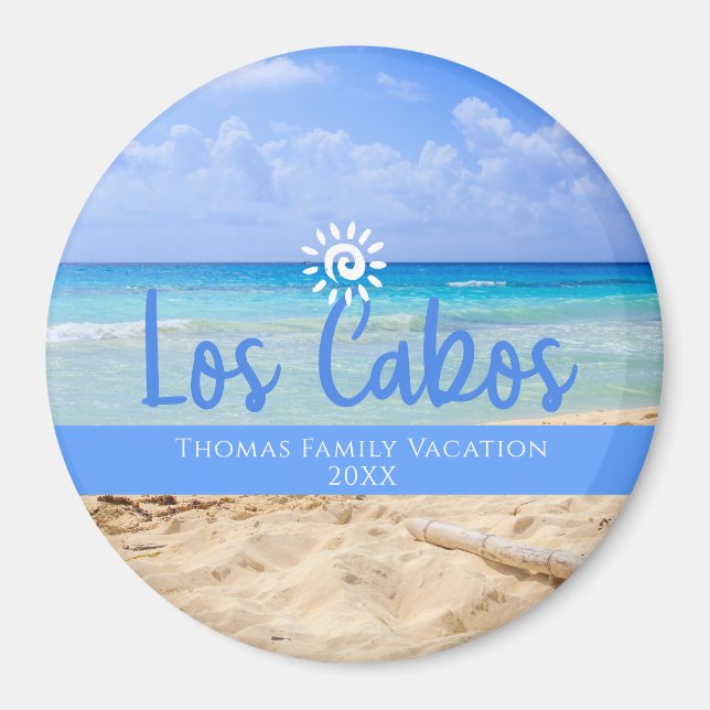 Angepasster Familien-Los Cabos Urlaub Weihnachten Magnet (Vorne)