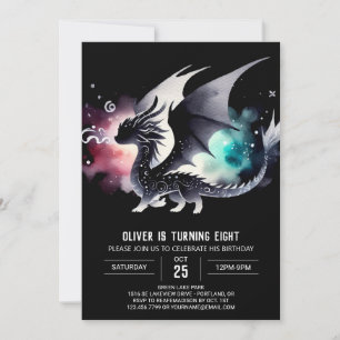 Angepasster Geburtstag des verzauberten Drachen Einladung