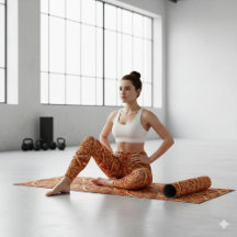 Angepasster Golden Red Ornate: Opulente Activewear