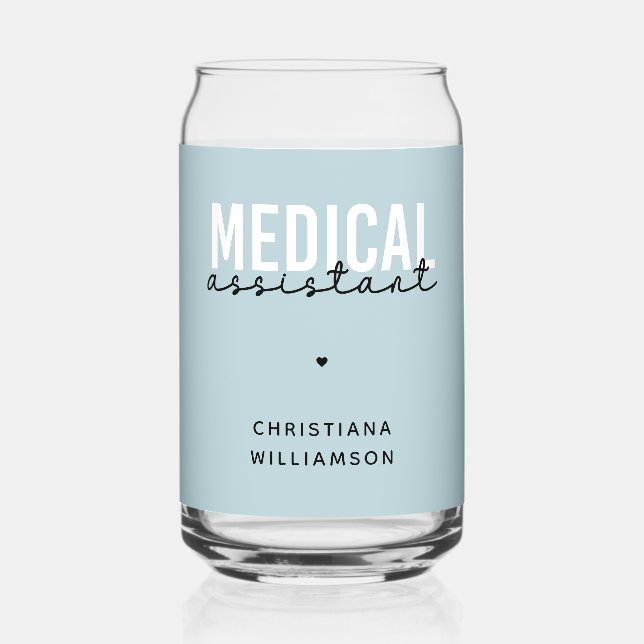 Angepasster medizinischer Assistent | Geschenk ein Dosenglas (Vorderseite)