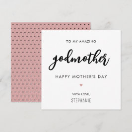 Angepasster Minimalistischer Muttertag der Neuzeit Karte