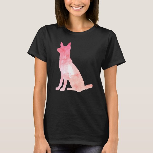 Angepasster Pink German Shepherd T-Shirt (Vorderseite)