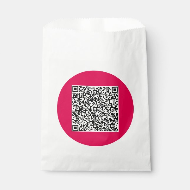 Angepasster QR-Code: Gefälligkeitstasche Geschenktütchen (Vorderseite)