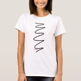 Angepasster T - Shirt der wirbelnden Frauen - Schw