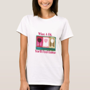 Angepasster T - Shirt-Wein ein Stückchen, fühlen T-Shirt