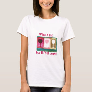 Angepasster T - Shirt-Wein ein Stückchen, fühlen T-Shirt