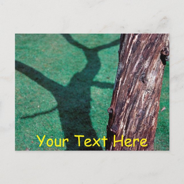 Angepasster Totbaum Postkarte (Vorderseite)