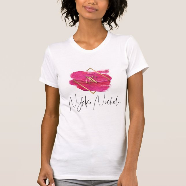 Angepasster V-Neck Nykki Nichole-T - Shirt (Vorderseite)
