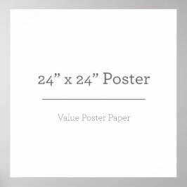 Angepasstes 24 x 24-Poster Poster