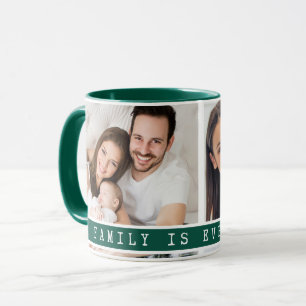 Angepasstes 2-Foto Collage Family Picture Zitat Gr Tasse