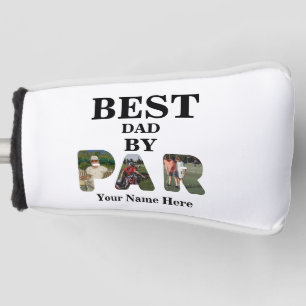 Angepasstes 3-Buchstaben-Foto Bester Papa nach Par Golf Headcover