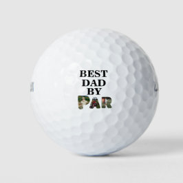Angepasstes 3-Buchstaben-Foto Bester Papa nach Par Golfball