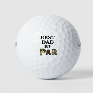 Angepasstes 3-Buchstaben-Foto Bester Papa nach Par Golfball