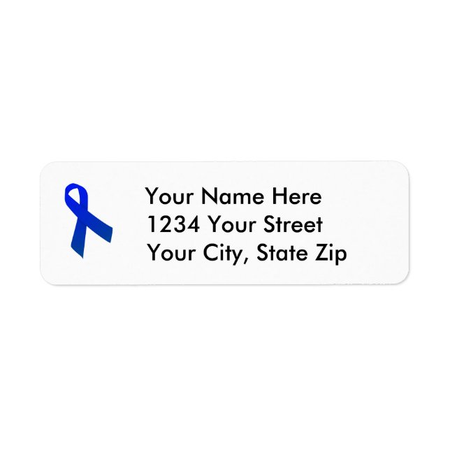 Angepasstes Etikett für Colon Cancer Awareness Add (Vorne)