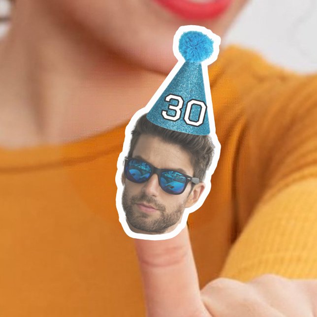 Angepasstes Foto Party zum Geburtstag Aufkleber (Von Creator hochgeladen)