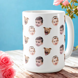 Angepasstes Gesicht, einzigartiges Familiengeschen Kaffeetasse
