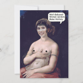 Angepasstes Gesicht in Loch sexy Malerin Einladung