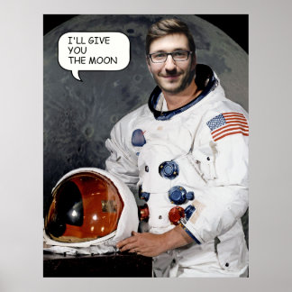 Angepasstes Gesicht in Lochasterplakat Poster