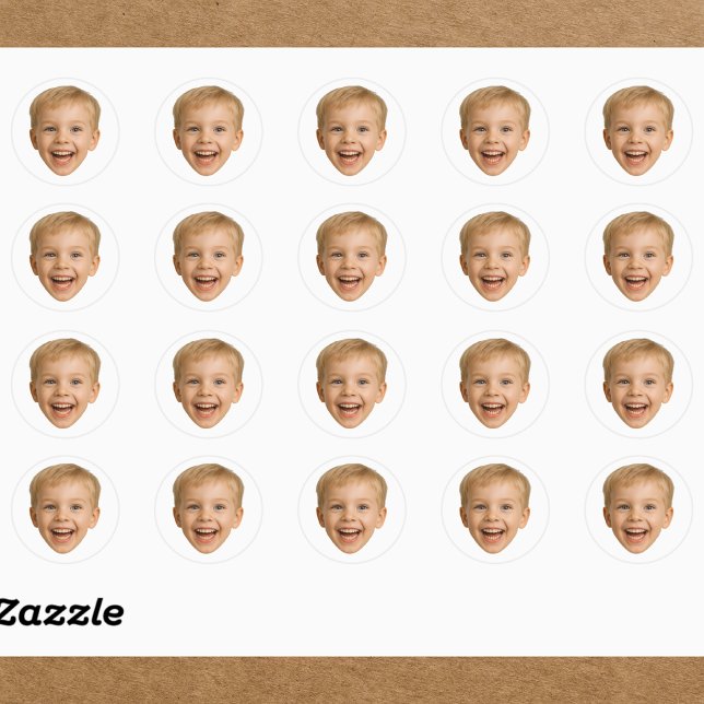 Angepasstes Gesicht Runder Aufkleber (Von Creator hochgeladen)