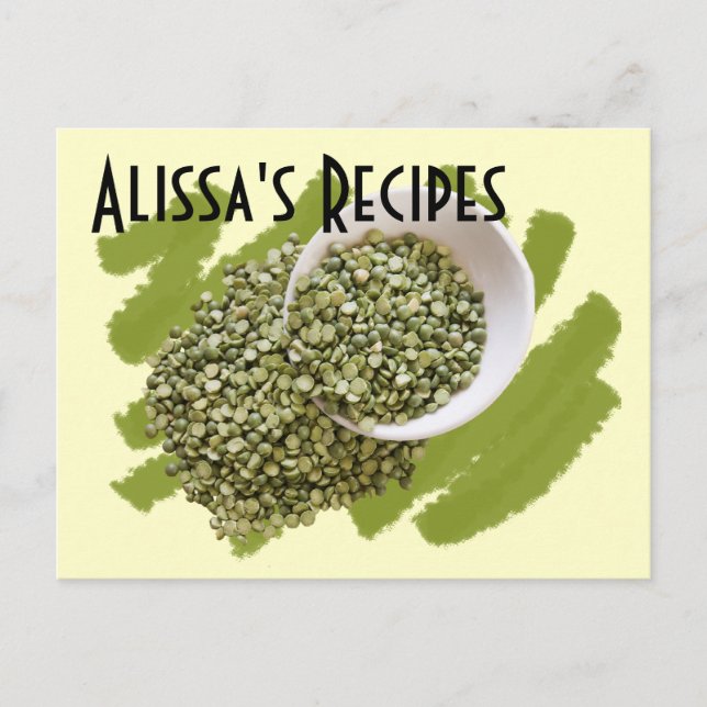 Angepasstes, getrocknetes grünes Peakfoto Postkarte (Vorderseite)